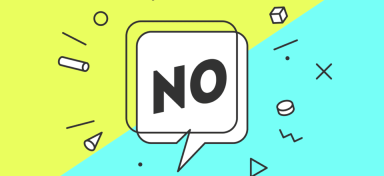 The art of saying no blog post image