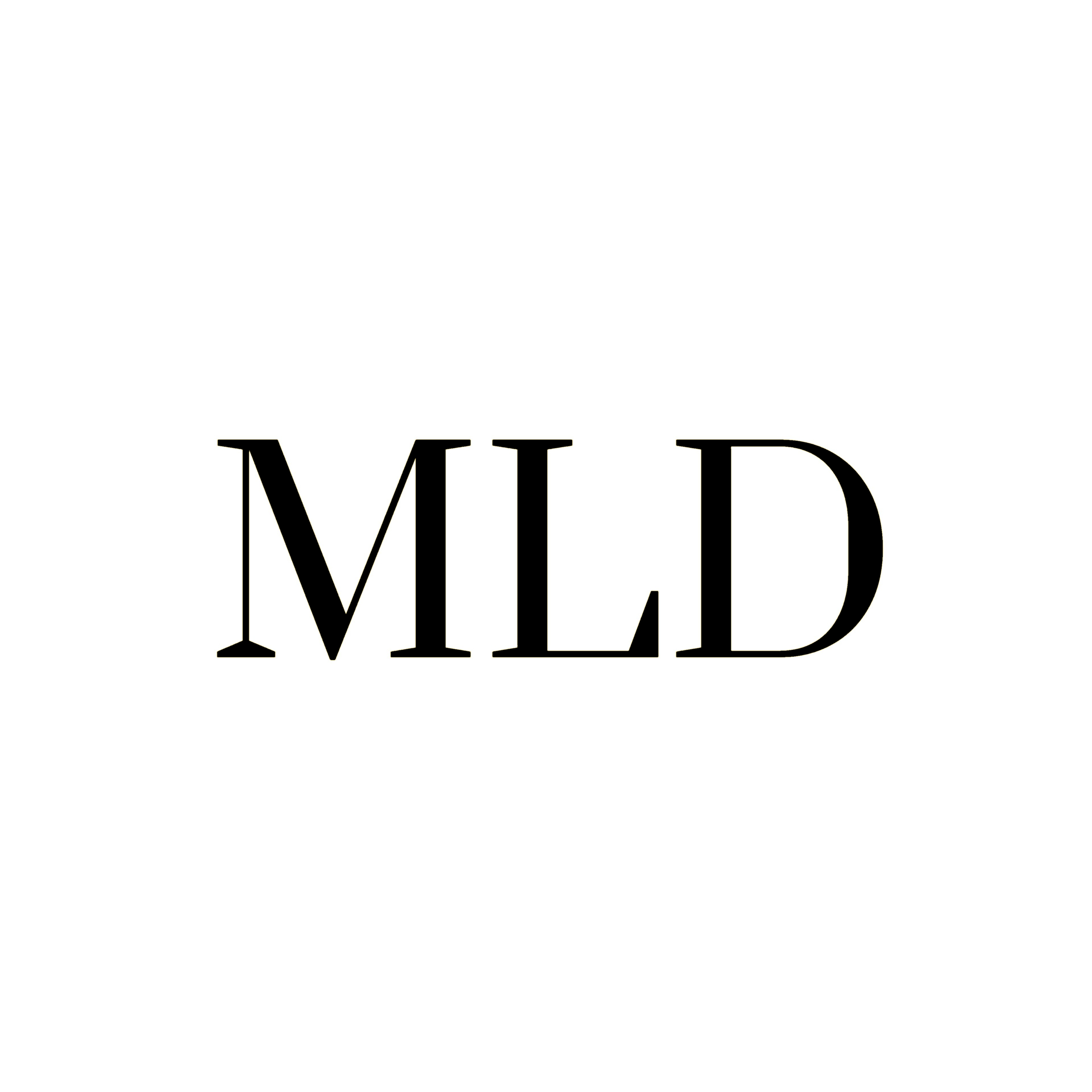 Motherly Love Daycare initials logo, "MLD."